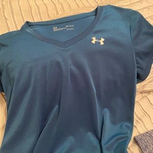 Bluish green colored Under Armour t shirt